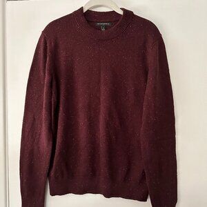 Burgundy/Maroon Crew neck sweater, Mens Small
